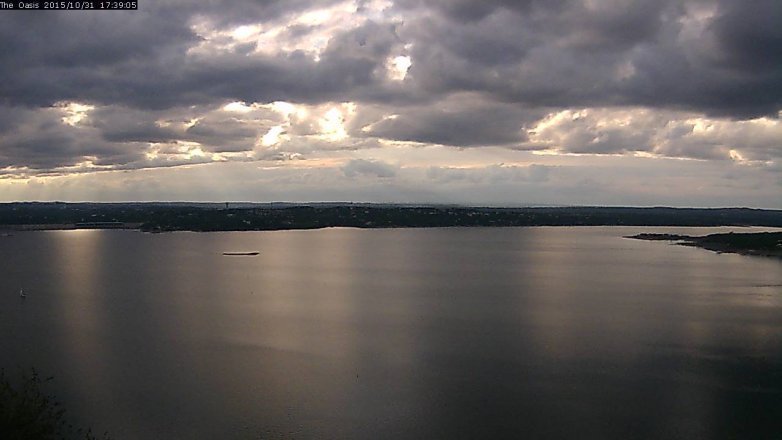 Lake Travis webcam, October 31, 2015 4:45 PM CT