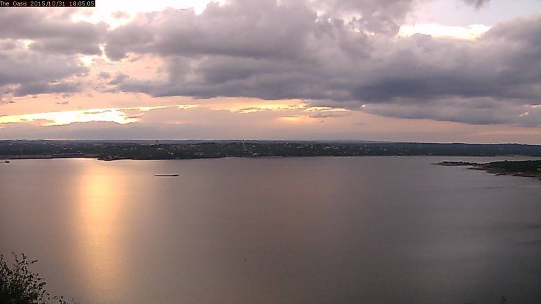 Lake Travis webcam, October 31, 2015 5:10 PM CT