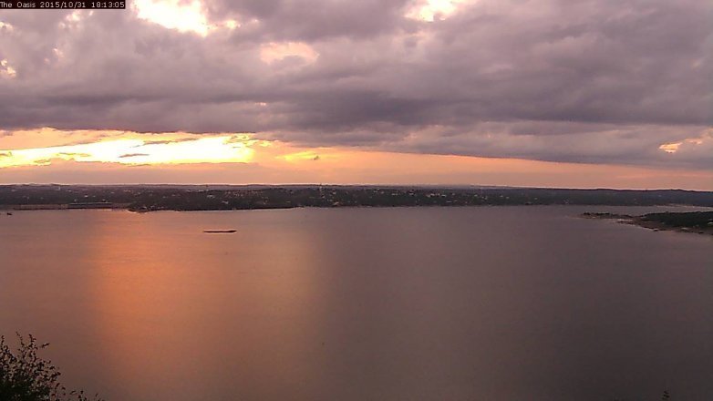 Lake Travis webcam, October 31, 2015 5:20 PM CT