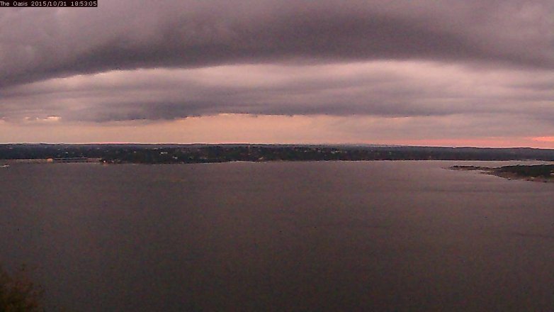 Lake Travis webcam, October 31, 2015 6:00 PM CT
