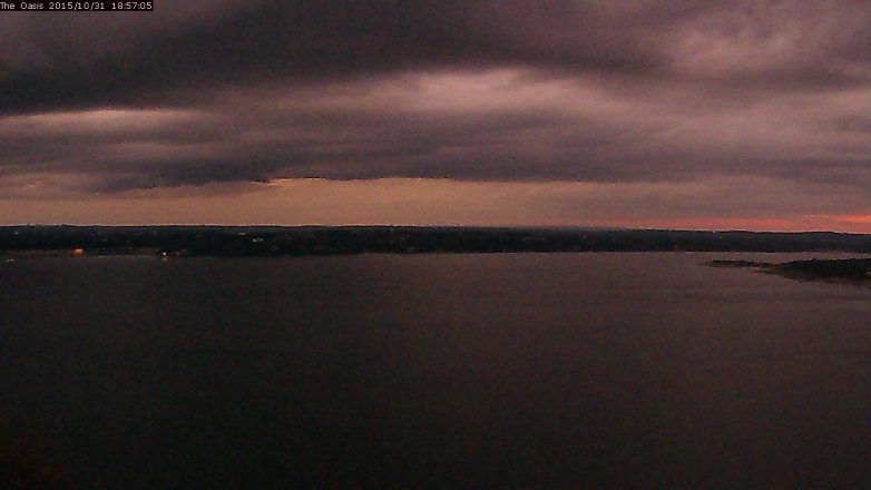 Lake Travis webcam, October 31, 2015 6:05 PM CT