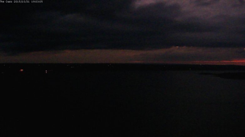 Lake Travis webcam, October 31, 2015 6:10 PM CT