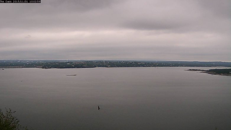 Lake Travis webcam, November 1, 2015 9:10 AM CT