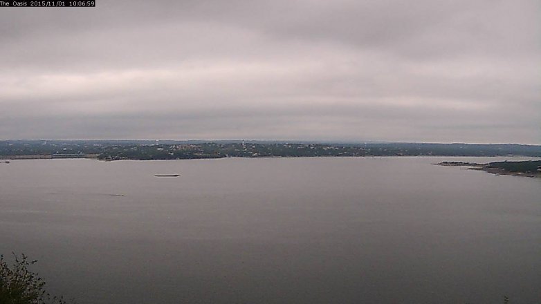 Lake Travis webcam, November 1, 2015 9:15 AM CT