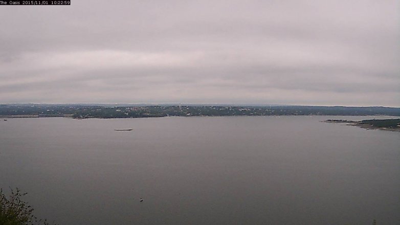 Lake Travis webcam, November 1, 2015 9:30 AM CT