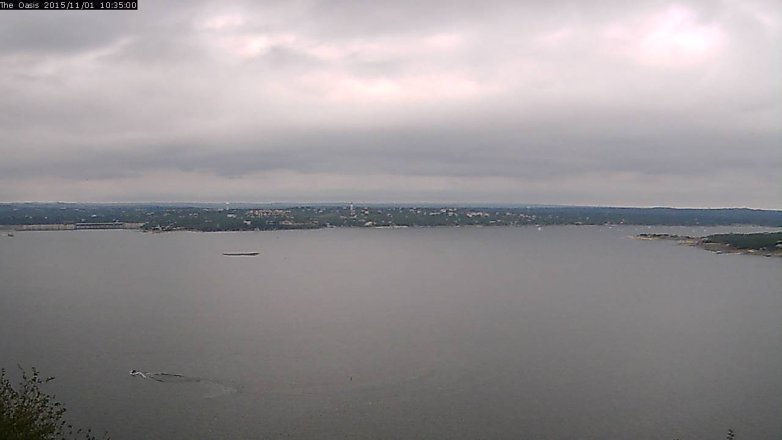 Lake Travis webcam, November 1, 2015 9:40 AM CT