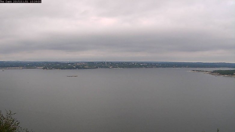 Lake Travis webcam, November 1, 2015 9:45 AM CT