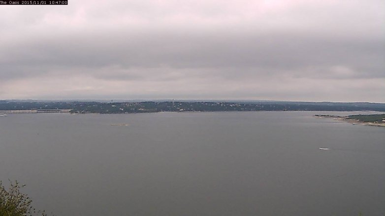 Lake Travis webcam, November 1, 2015 9:55 AM CT
