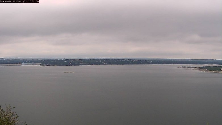 Lake Travis webcam, November 1, 2015 10:00 AM CT