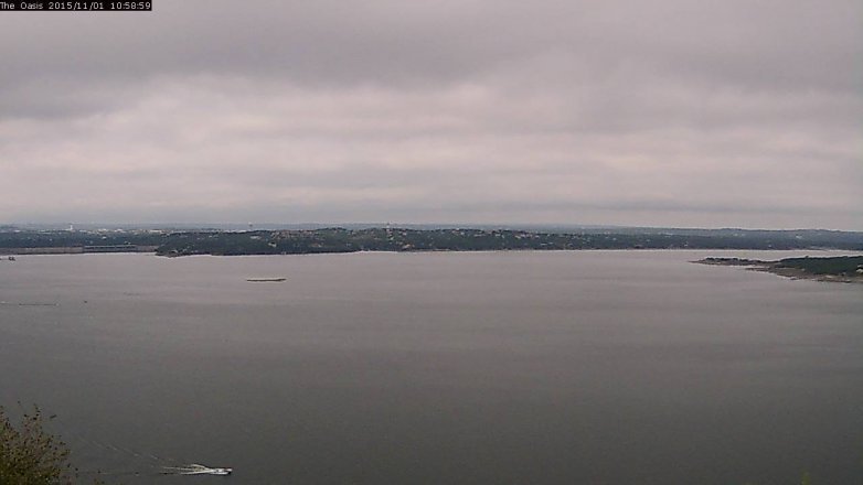 Lake Travis webcam, November 1, 2015 10:05 AM CT
