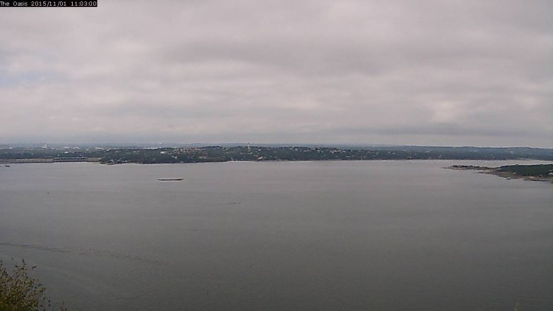 Lake Travis webcam, November 1, 2015 10:10 AM CT