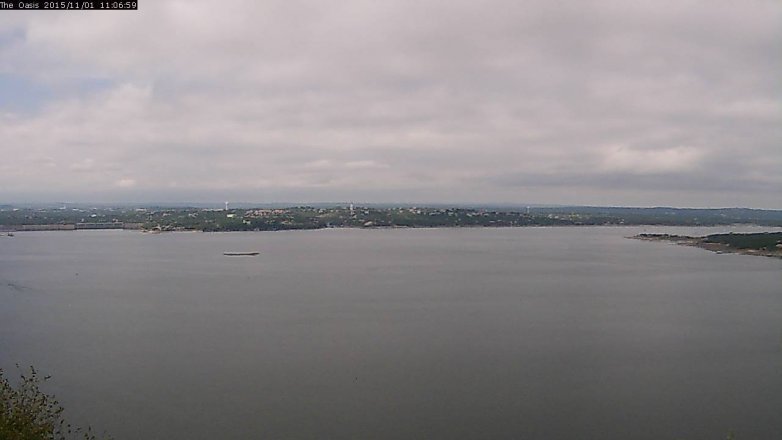 Lake Travis webcam, November 1, 2015 10:15 AM CT