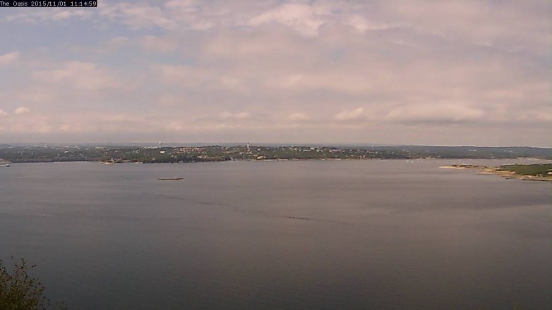 Lake Travis webcam, November 1, 2015 10:25 AM CT