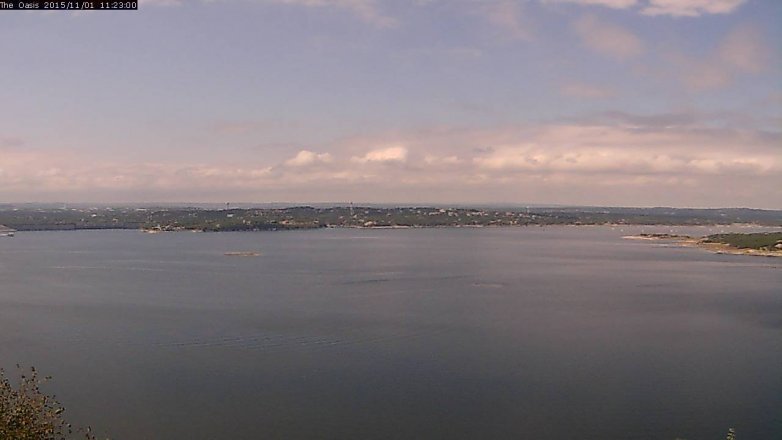 Lake Travis webcam, November 1, 2015 10:30 AM CT