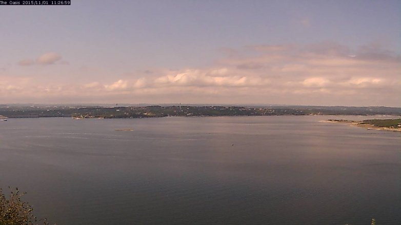Lake Travis webcam, November 1, 2015 10:35 AM CT