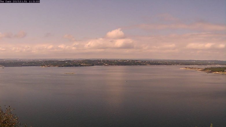 Lake Travis webcam, November 1, 2015 10:40 AM CT