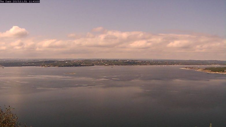 Lake Travis webcam, November 1, 2015 10:50 AM CT