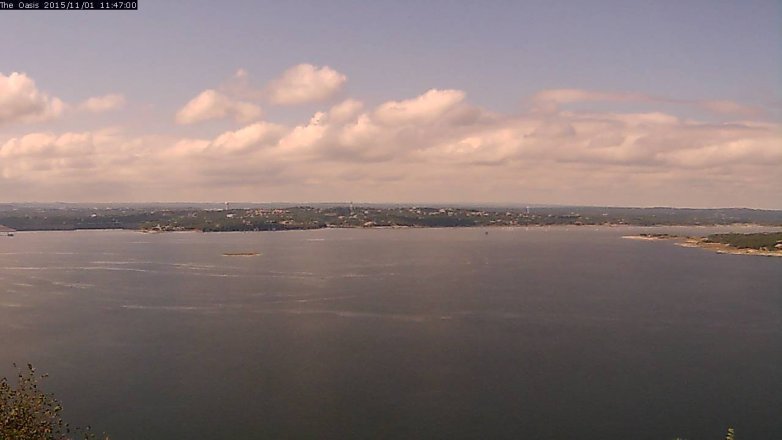 Lake Travis webcam, November 1, 2015 10:55 AM CT