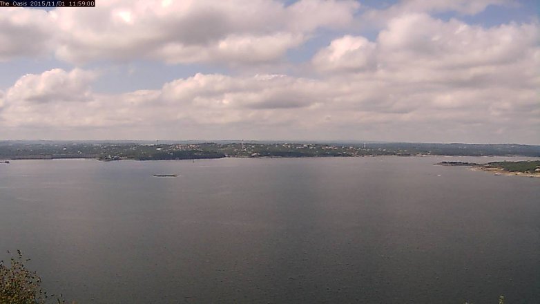 Lake Travis webcam, November 1, 2015 11:05 AM CT