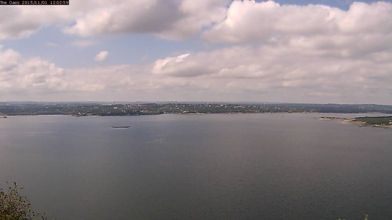 Lake Travis webcam, November 1, 2015 11:10 AM CT