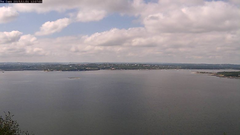Lake Travis webcam, November 1, 2015 11:15 AM CT