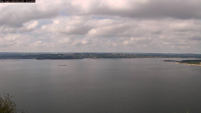 Lake Travis webcam, November 1, 2015 11:20 AM CT