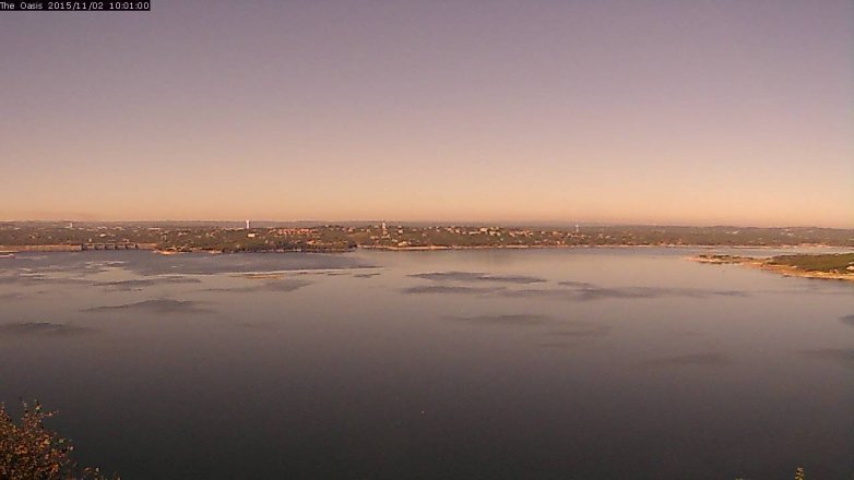 Lake Travis webcam, November 2, 2015 9:10 AM CT