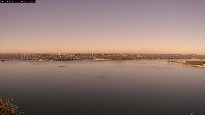 Lake Travis webcam, November 2, 2015 9:20 AM CT