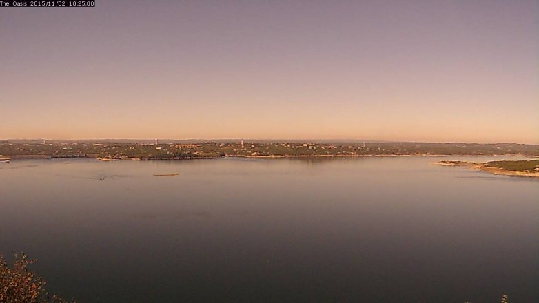 Lake Travis webcam, November 2, 2015 9:30 AM CT