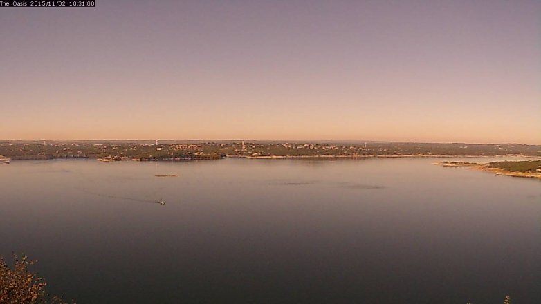 Lake Travis webcam, November 2, 2015 9:35 AM CT