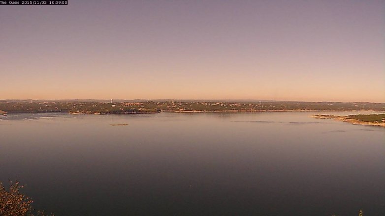 Lake Travis webcam, November 2, 2015 9:45 AM CT