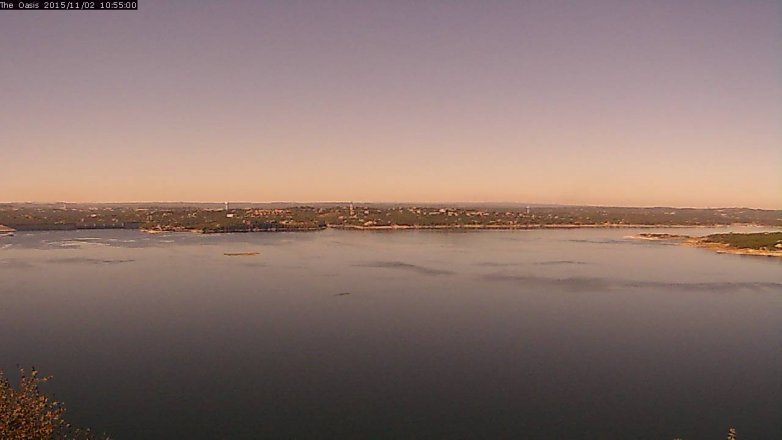 Lake Travis webcam, November 2, 2015 10:00 AM CT