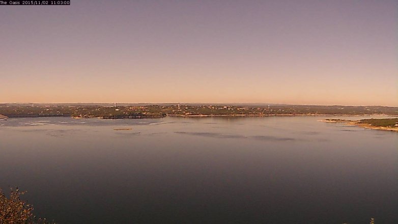Lake Travis webcam, November 2, 2015 10:10 AM CT