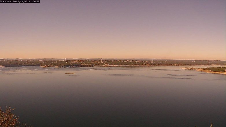 Lake Travis webcam, November 2, 2015 10:15 AM CT