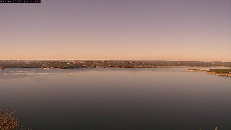 Lake Travis webcam, November 2, 2015 10:25 AM CT