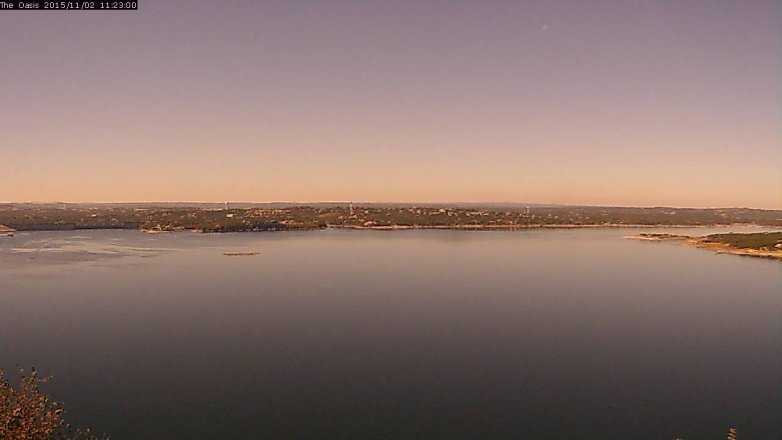 Lake Travis webcam, November 2, 2015 10:30 AM CT