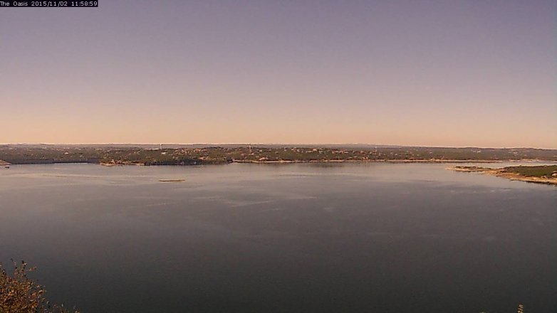 Lake Travis webcam, November 2, 2015 11:05 AM CT