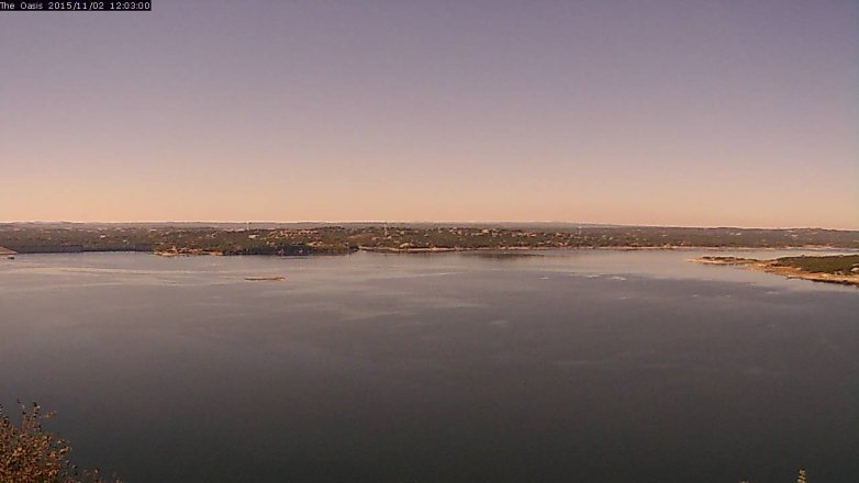 Lake Travis webcam, November 2, 2015 11:10 AM CT