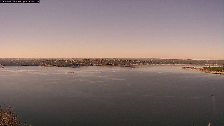Lake Travis webcam, November 2, 2015 11:15 AM CT
