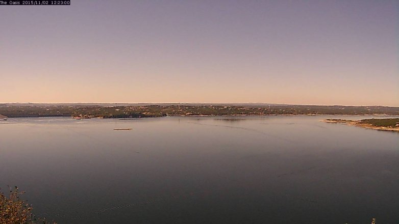 Lake Travis webcam, November 2, 2015 11:30 AM CT