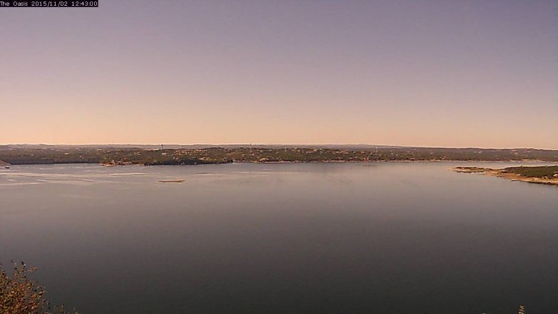 Lake Travis webcam, November 2, 2015 11:50 AM CT