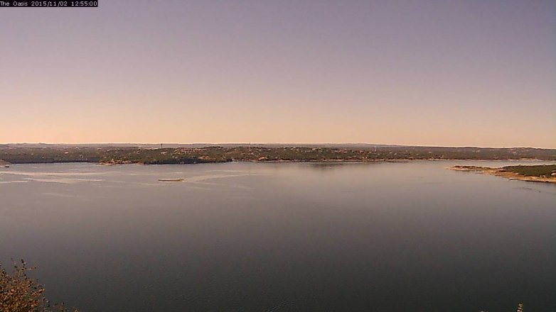 Lake Travis webcam, November 2, 2015 12:00 PM CT