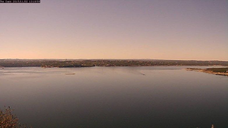 Lake Travis webcam, November 2, 2015 12:25 PM CT