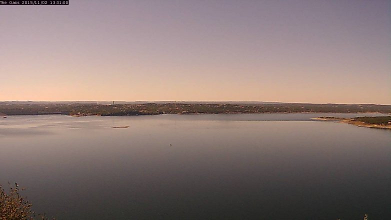Lake Travis webcam, November 2, 2015 12:40 PM CT