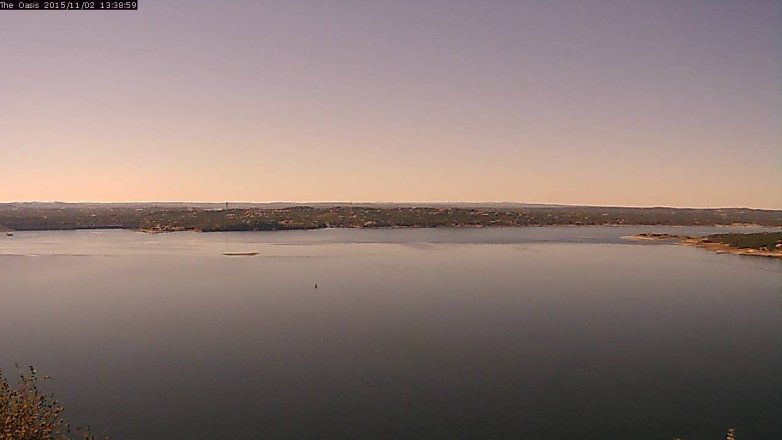 Lake Travis webcam, November 2, 2015 12:45 PM CT