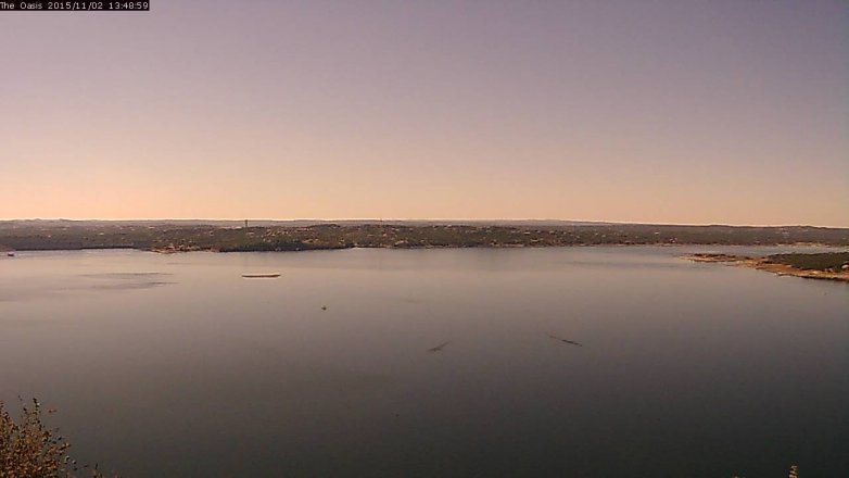 Lake Travis webcam, November 2, 2015 12:55 PM CT