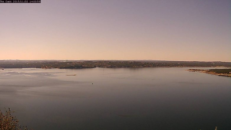 Lake Travis webcam, November 2, 2015 1:10 PM CT