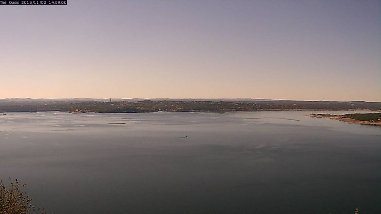 Lake Travis webcam, November 2, 2015 1:15 PM CT