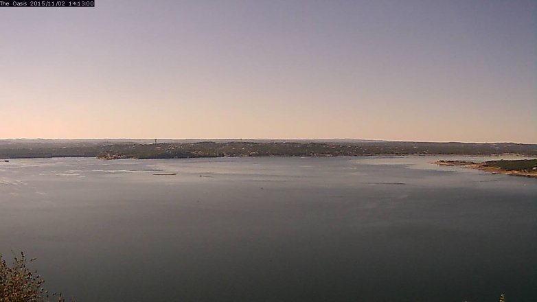 Lake Travis webcam, November 2, 2015 1:20 PM CT