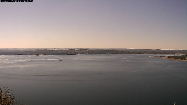 Lake Travis webcam, November 2, 2015 1:30 PM CT